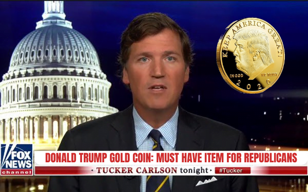 GOLD AND SILVER PLATED PRESIDENT TRUMP 2020 COIN
